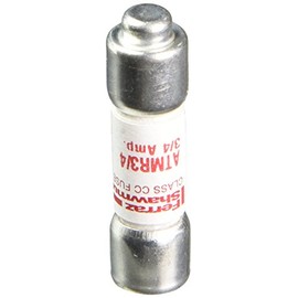 Mersen ATMR Amp-Trap Fast Acting/Class CC Fuse, 600VAC/DC, 200k AC/100kA DC, 0.75 Ampere, 13/32" Diameter x 1-1/2" Length
