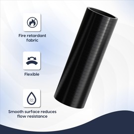 Endure 3.5" ID Straight Silicone Coupler Hose (89mm) High Temp 4-Ply Reinforced Length(152mm) Thickness(5mm), Intake Piping, Couplers for High Performance Vehicles, Automotive Silicone Hose - Black