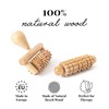 tuuli Body and Face Roller, Multi-Functional Wooden Massage Roller, Helps