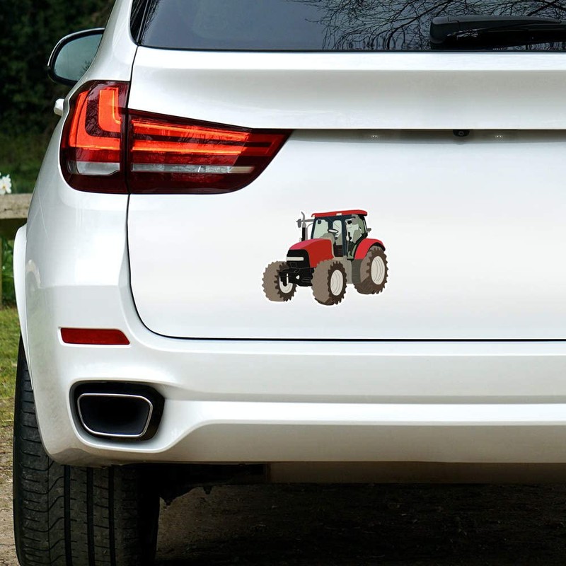 Large 210mm 'Red Tractor' Permanent Sticker Decal for Cars/Windows/Bins/Walls etc