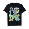 I'm Wild and 1 Dinosaurs Theme Birthday Dinosaur Party T-Shirt