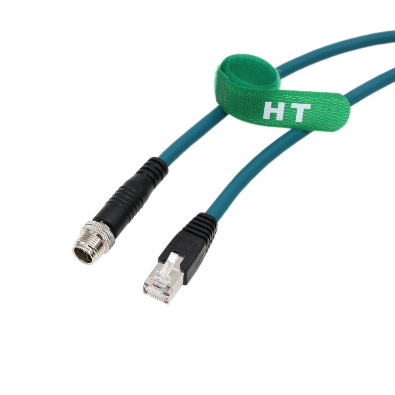 HangTon M12 Ethernet 8 pines x codificado RJ45 CAT7e GigE
