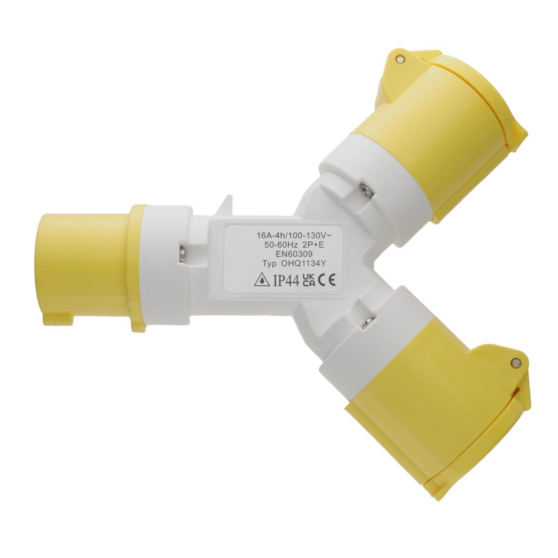 kenable 110V 16A Industrial Site Power Splitter Y Cable |