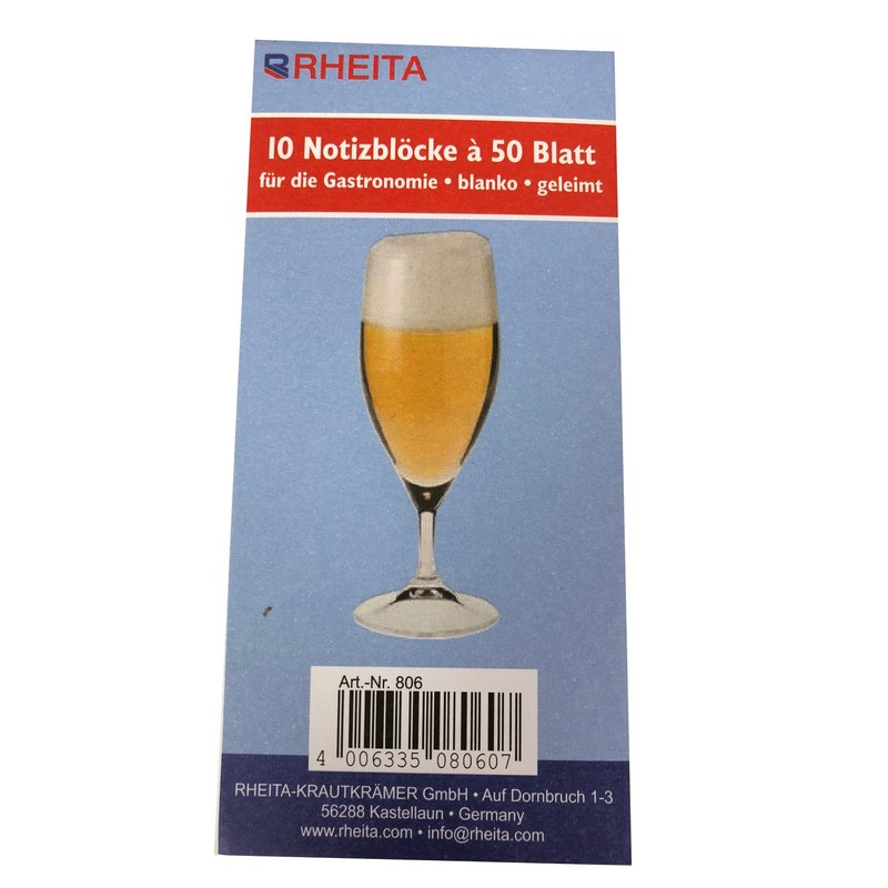 Waiter's Blocks 10 Pieces of 50 Sheets Blank