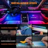 Defvnsy LED Interior Lighting Car, 6 in 1 RGB Acrylic