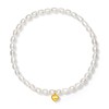 ZHOU LIU FU 18K Gold Heart Beads Bracelet for Women,