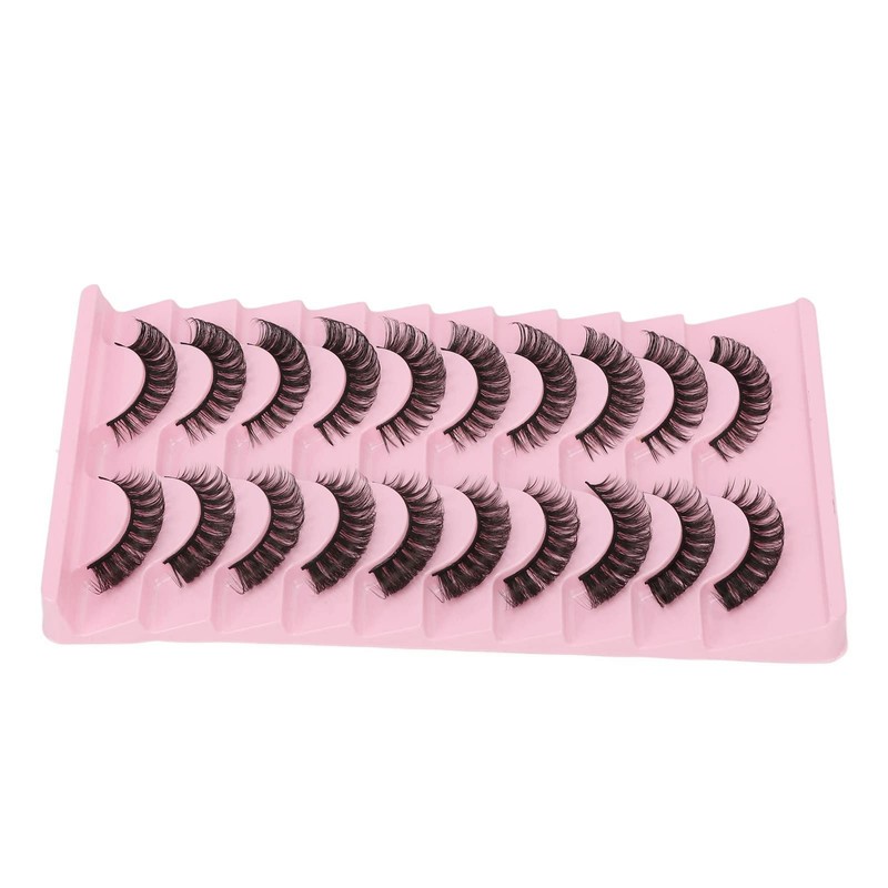Pestañas Postizas, 10 Pares, Reutilizables, Suaves, 3D, Multicapa, Pestañas Postizas,