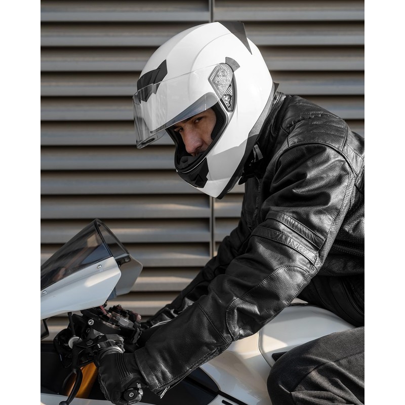 ILM Full Face Motorcycle Helmet for Motocross Street Bike DOT