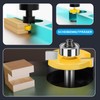WOBLLMX 8 mm Shank Disc Groove Cutter, L10 mm 2-Tooth