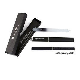 Crystal Nail File–Professional Double Sided Glass Fingernail Files with Case,Manicure for Natural Acrylic Gels Nails,Manicure Tools for Home and Salon
