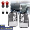 Mayello Chrome Tail Lights W/Bulbs For 2004-2008 Ford F150 F-150
