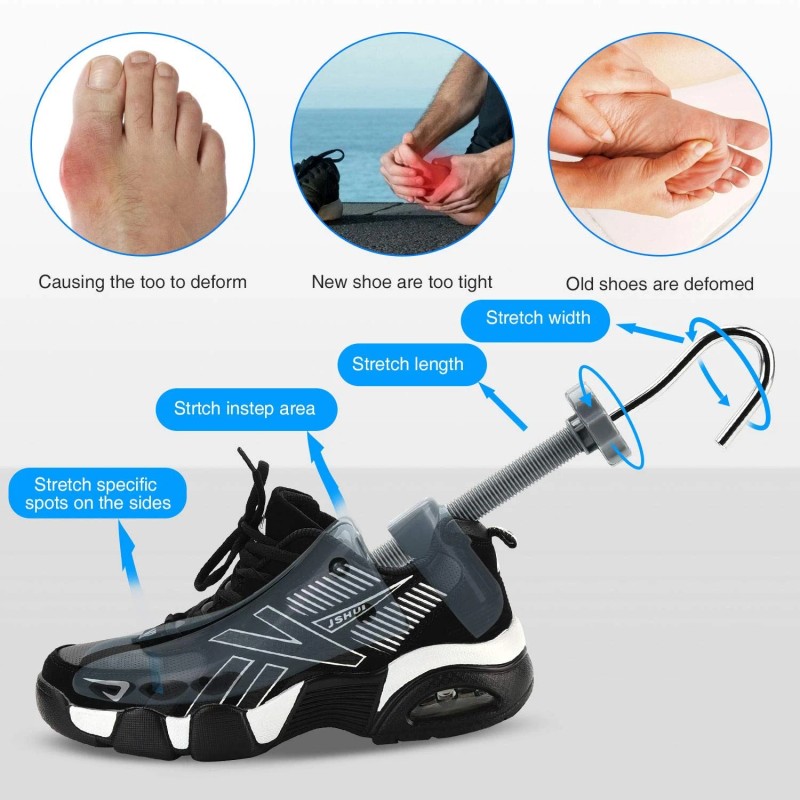 Eachway Shoe Stretcher, Shoe Trees Adjustable Length & Width For