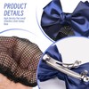 2 redecillas para moño gorros para el cabello con lazo