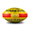 Sherrin Precision Leather Replica Football, Yellow, Size 4