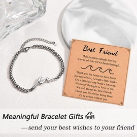 Shuxin Friendship Gifts for Women, Friendship Bracelet Gifts for Best Friend, Best Friend Birthday Gifts, Christmas Stocking Fillers Xmas Gifts Jewellery Present for Teenage Girls Women Her