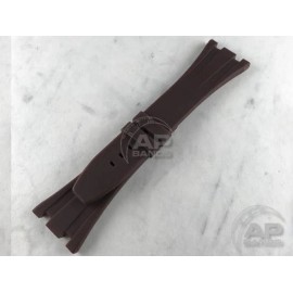 Audemars Piguet AP Bands Scuta 100% Rubber Strap Brown For Audemars Piguet Royal Oak Offshore - Regular - 105mm x 70mm, Brown