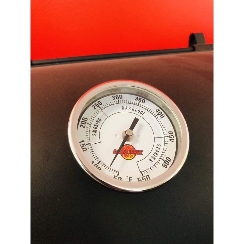 LavaLock® 3" Adjustable Gas Charcoal Smoker Pit Grill BBQ Thermometer