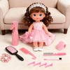 Doll Hair Brush Compatible with American Girl,4PCS Comb Set with
