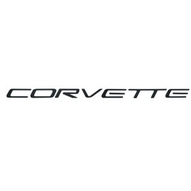 1x 97-04 C5 Corvette Rear Bumper Inserts Letters Emblem 3D Badge Sticker Nameplate Fit for C5 (Matte Black)