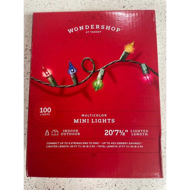Wondershop Multicolor Mini Lights 100 Lights