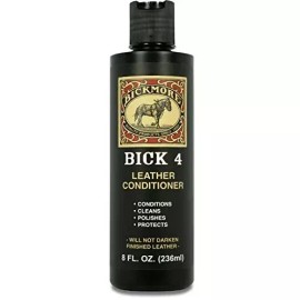 Bickmore Bick 4 Leather Conditioner and Leather Cleaner 8 oz - Will Not Darken Leather