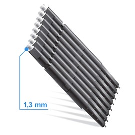 JB White 8 Wax Filters for Hearing Aids compatible with Phonak Cerustop Wax Guards | Widex Nanocare | Oticon ProWax MiniFit | Siemens Signia 3.0 | Resound | Hearing Aid Replacement Filter (8pcs 1.3mm)