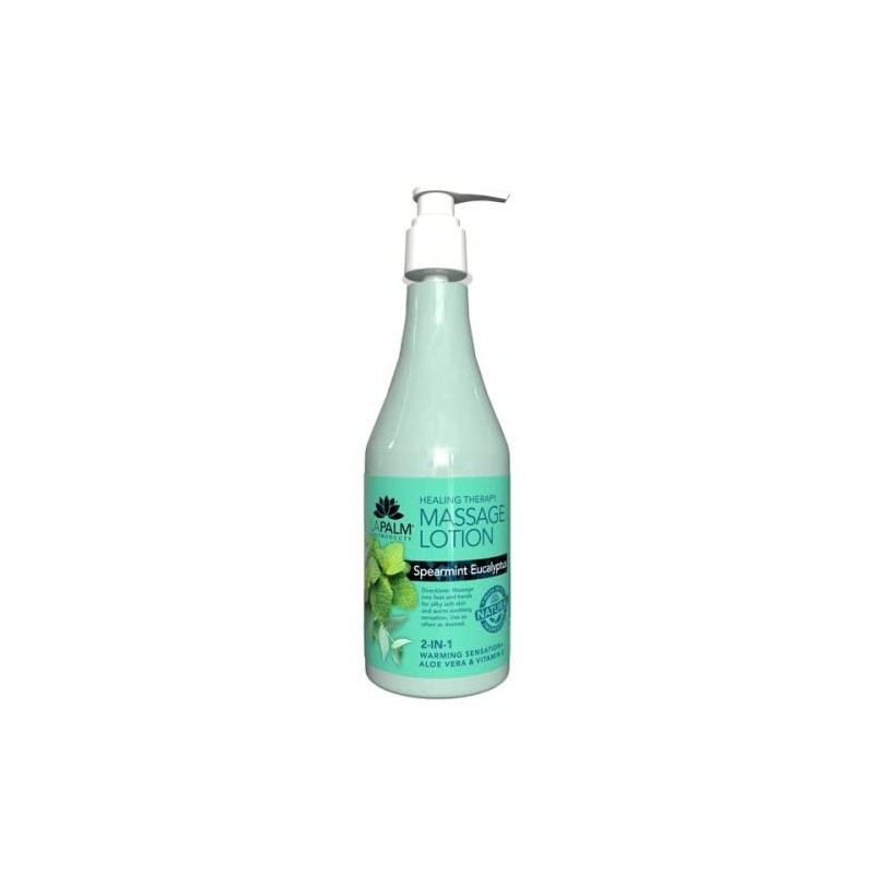 La Palm "Spearmint Eucalyptus" Healing Therapy Massage Lotion - 8oz
