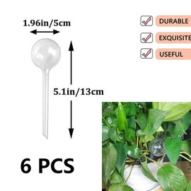 Hayaww Plant Watering Balls for Plants Water Dispenser for Plants Watering Balls Watering Balls for Plants Water Storage for Plants Water Dispenser Balls Watering Pack of 6