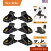 Black Instant Kill Rat Traps - 6 Pack, Quick Setup,