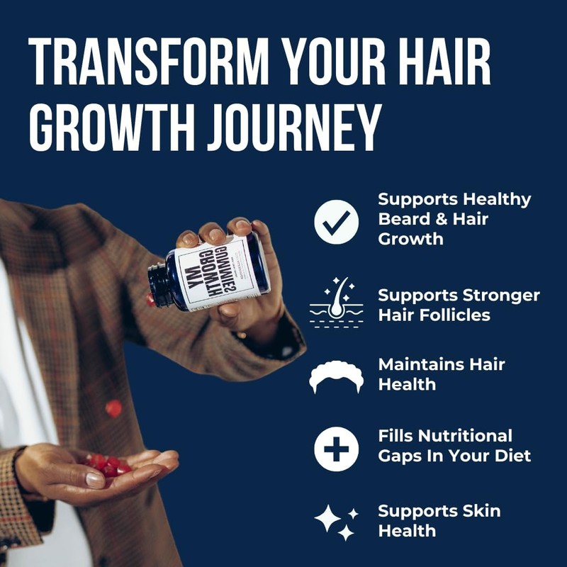 Evan Alexander Grooming My Growth Gummies | Healthy Hair &