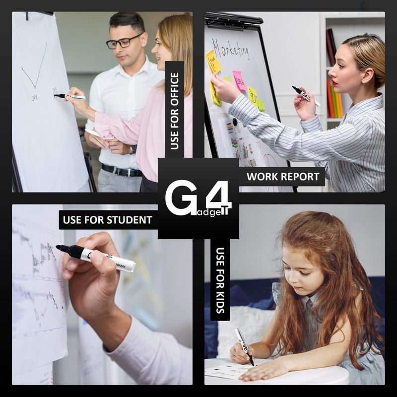 G4GADGET Nice Style Pack of 10 Non-Toxic Ink Black Colour