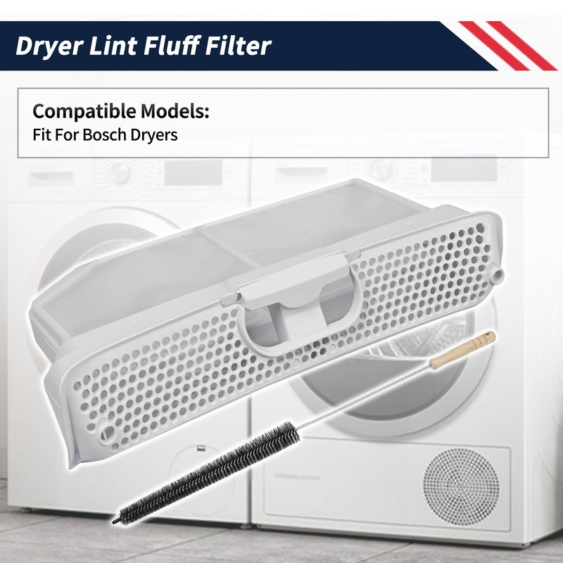 Promrmr 00752387 Dryer Lint Screen Filter Assembly Compatible with Bosch