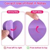 8Pcs 7.6x7.6 cm/3x3 inch Heart Shape Sticky Notes 30 Sheets/Pad