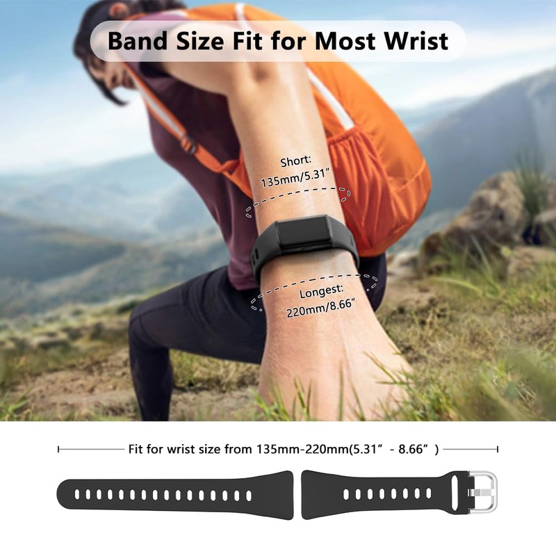 FITVII Silicone Watch Band Compatible FINO 2 Fitness Tracker, Quick