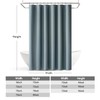 MIULEE Extra Long Linen Shower Curtain 84 Inch Long with