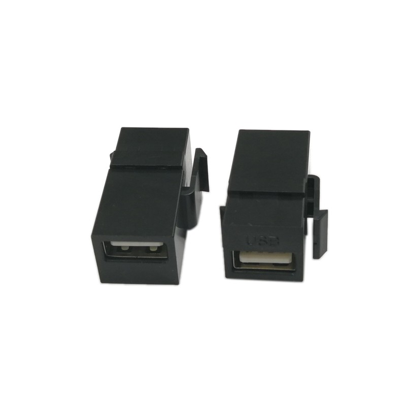 USB 2.0 Keystone Jack Inserts, zdyCGTime (2-Pack) USB 2.0 Adapters