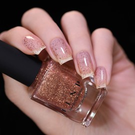 ILNP Compass - Metallic Copper Flakie Topper Nail Polish