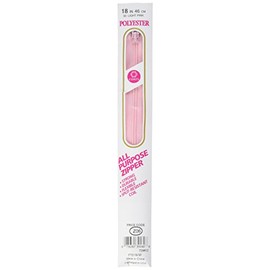 Coats: Thread & Zippers F7222-030 Cremallera de plástico multiusos, 22 pulgadas, rosa claro