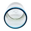 MexHandcraft Aqua Blue Rim 14 oz Drinking Glasses (set of