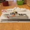 "Handmade" N scale U.S. Coast Guard 95 Foot Cutter ship