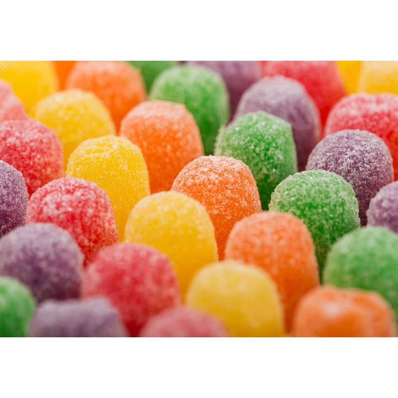 SweetGourmet Spice Drops Candy, Old-Fashioned Gumdrops, 6 Flavors Jelly Candy,