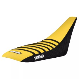 Yamaha YFZ 450 Seat Cover 2004-2013   BLACK/GOLD YELLOW /BLACK ribs LOGO #200