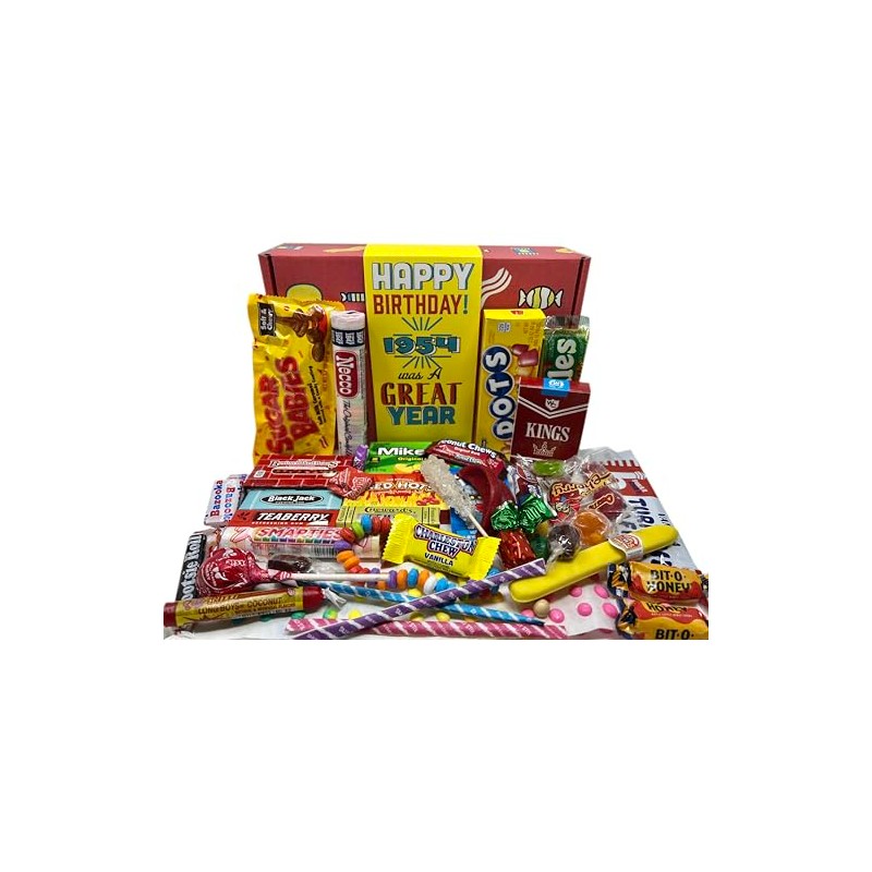 RETRO CANDY YUM ~ 1954 71st Birthday Gift Box Nostalgic