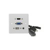 HDMI+VGA+3.5mm+USB Wallplate