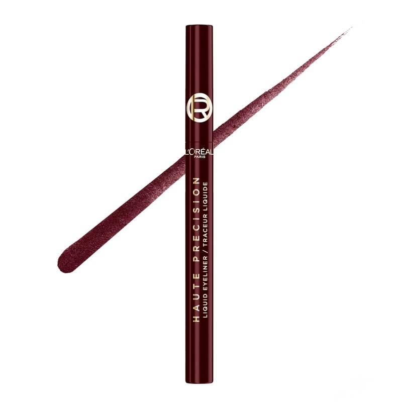 L'Oreal Paris Delineador de ojos líquido impermeable de alta precisión,