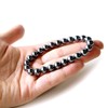 GOLD STONE Terahertz Ore Bracelet, 0.3 inch (8 mm), Round,