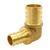 Uenede 10PCS LF Brass 3/4 to 1/2 Inch PEX Reducer