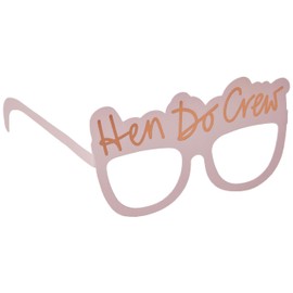 Hen Do Crew Hen Party Rose Gold Selfie Photo Booth Props Selfie Props for Team Bride - Pre-Glued 10pcs