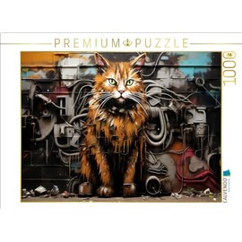 CALVENDO Puzzle A Motif from The Calendar Graffiti Cats | 1000 Pieces Size 25" x 19"