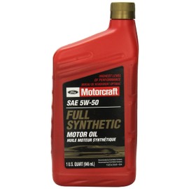 Ford Genuine XO-5W50-QGT SAE 5W-50 Full Synthetic Motor Oil - 1 Quart Bottle